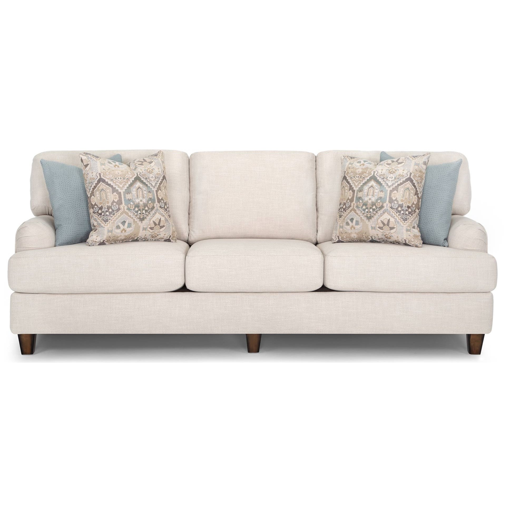 Franklin 886 Contemporary Sofa with Exposed Wood Legs Find Your